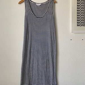 Everlane stripped tank dress